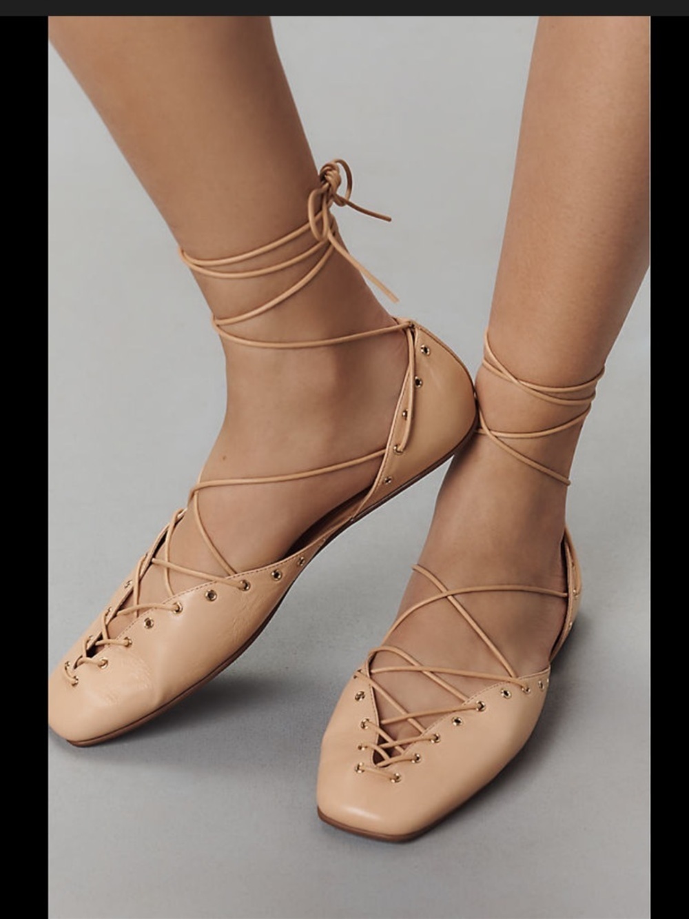 Jeffrey Campbell Corset Lace Up Flats- size 8.5